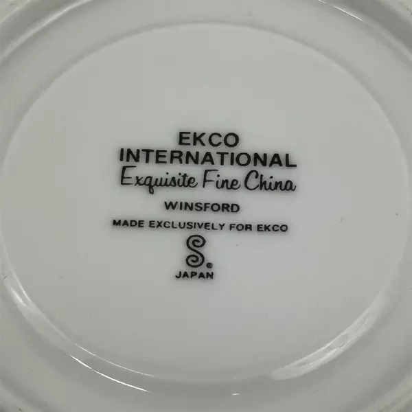 Vtg EKCO International Winsford 6" Saucer Plate Exquisite Fine China Floral 