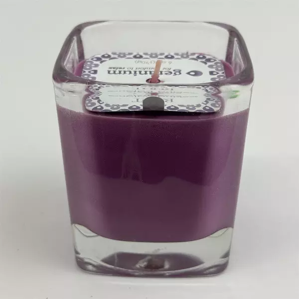 Root Seeking Balance Square Jar Candle Geranium For Relaxation Unused