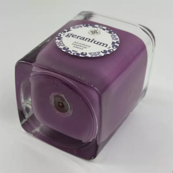 Root Seeking Balance Square Jar Candle Geranium For Relaxation Unused