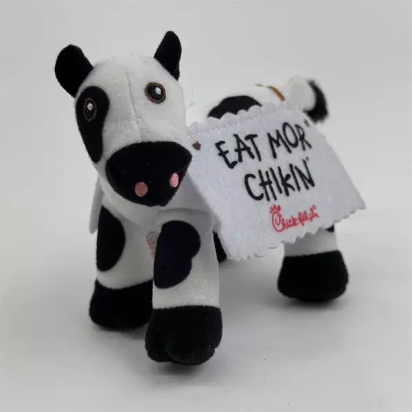 2024 Chick-fil-A Eat More Chickin' Cow Plush Black White Spots