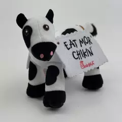 2024 Chick-fil-A Eat More Chickin' Cow Plush Black White Spots