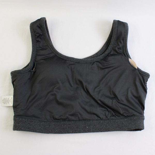 White Birch Dark Gray Sports Bra Women's Size XL