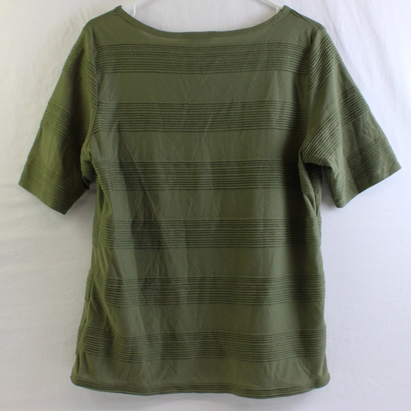 LuLaRoe Army Green Textured Short-Sleeve T-Shirt Women's Size XL