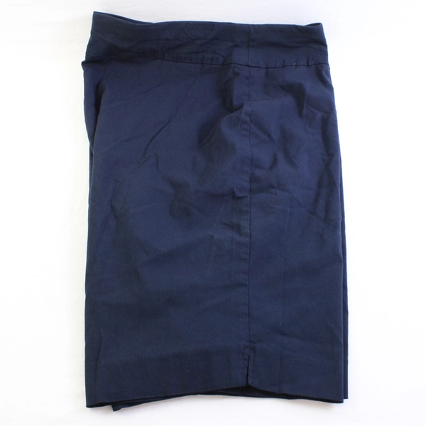 Ruby Rd. Navy Blue Flat Front Pull On Shorts Women's Size 24W