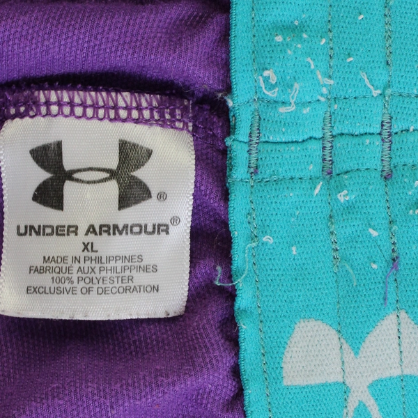 Under Armor Purple Yellow and Green Gym Shorts Women's Size XL