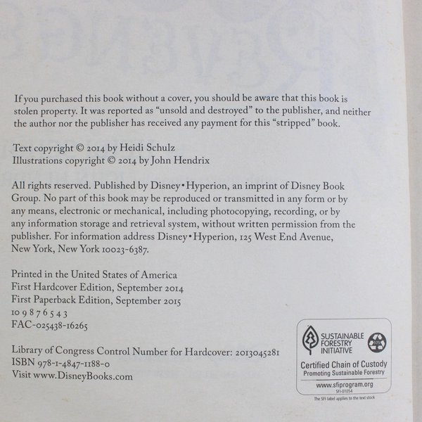 Hook's Revenge, by Heidi Schulz, SC 2014