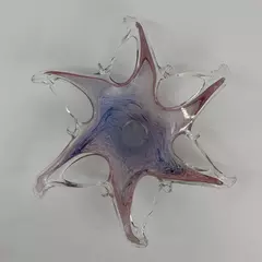 Hand Blown Art Glass Bowl Starfish Bowl
