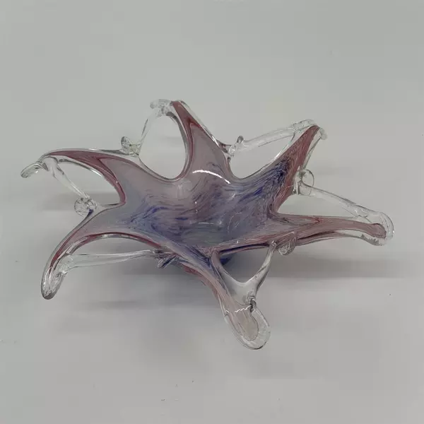 Hand Blown Art Glass Bowl Starfish Bowl