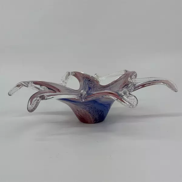 Hand Blown Art Glass Bowl Starfish Bowl