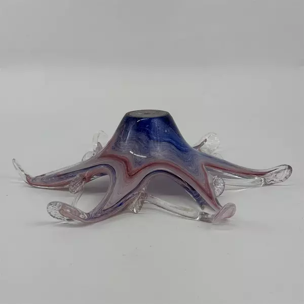 Hand Blown Art Glass Bowl Starfish Bowl