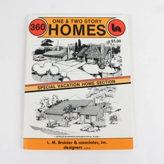 360 One & Two Story Homes Vintage Plan Book LM Bruinier (1985, Paperback)