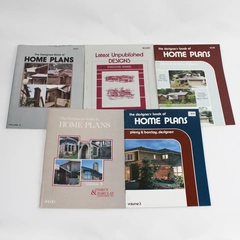 Lot Of 5 1980s Designers Book of Home Plans Piercy and Barclay Designers Oregon