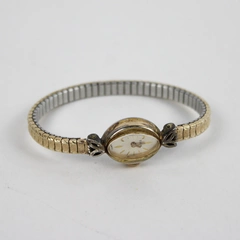 Elgin 10k Gold Vintage Women's Wristwatch, SS Back, Swiss-made, Untested 