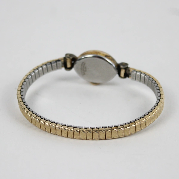 Elgin 10k Gold Vintage Women's Wristwatch, SS Back, Swiss-made, Untested 