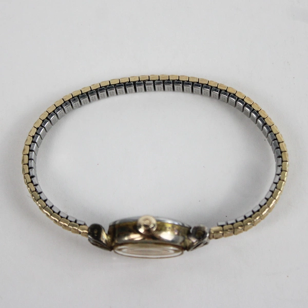 Elgin 10k Gold Vintage Women's Wristwatch, SS Back, Swiss-made, Untested 