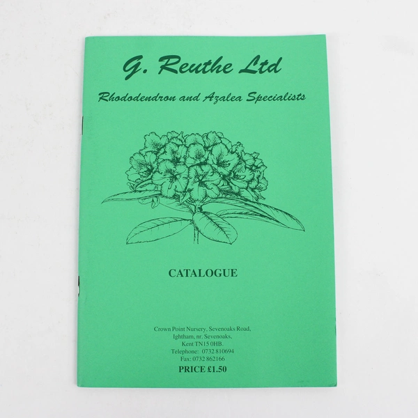 Lot of 2 Vintage British Rhododendron Nursery Catalogs Hydon Reuthe Paperback