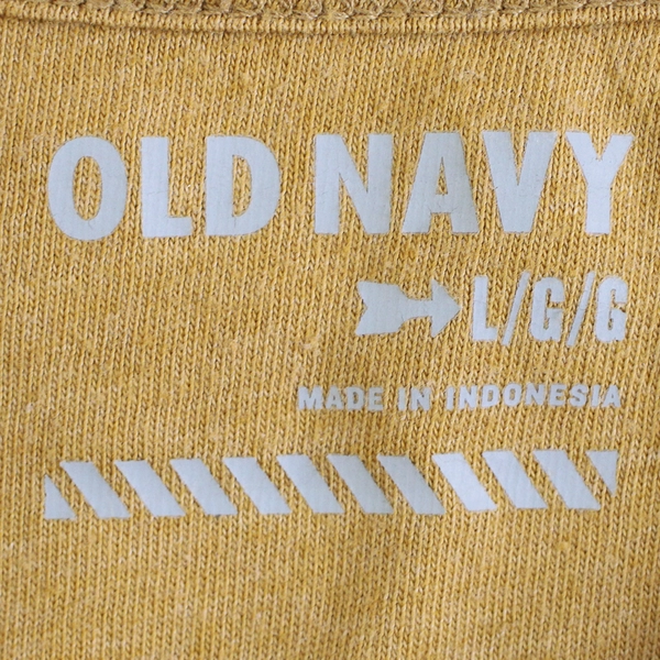 Old Navy Yellow Long-Sleeve Henley Shirt Men's Size Large