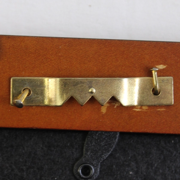 Walnut with Black Trim Photo Frame 7"x9" Free Standing or Wall Hang