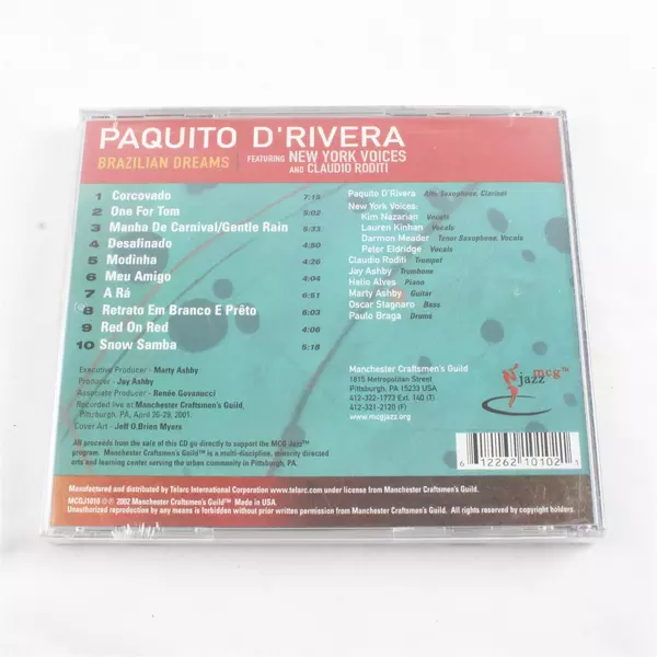 Paquito d'Rivera Brazilian Dreams Live CD Jazz Brazilian Music Brand New Sealed