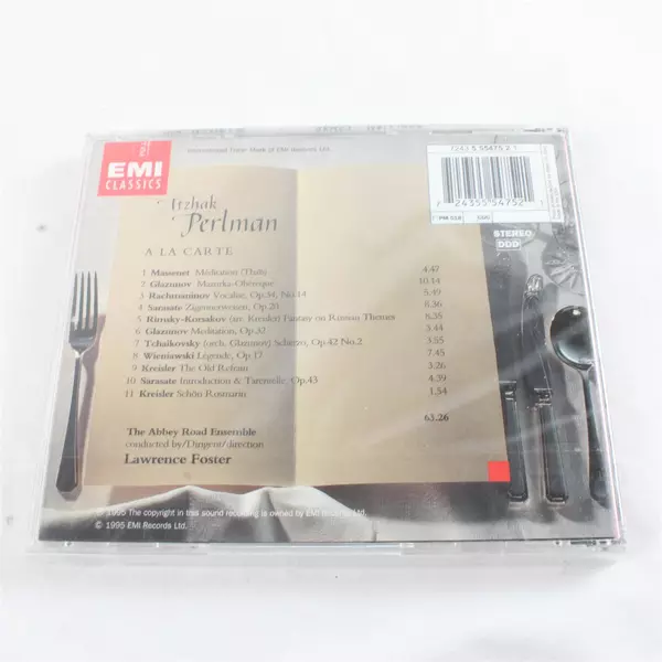 Itzhak Perlman A La Carte Lawrence Foster Sealed CD