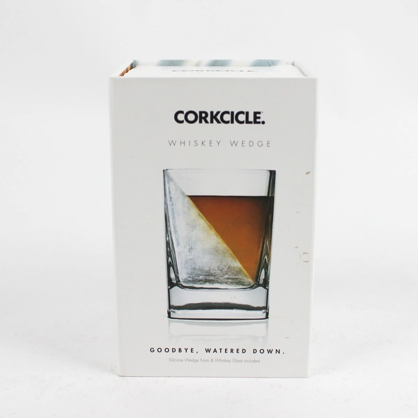 Corkcicle Whiskey Wedge Premium Old Fashioned Glass With Silicone Ice Mold 9 Oz