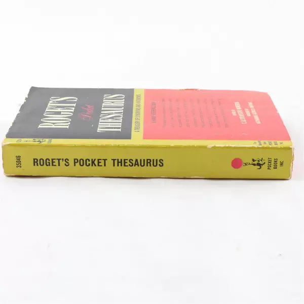 Roget's Pocket Thesaurus C.O. Sylvester Mawson 1965 Paperback
