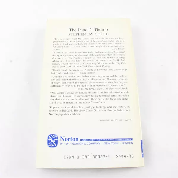 The Panda's Thumb by Stephen Jay Gould 1982 Paperback 