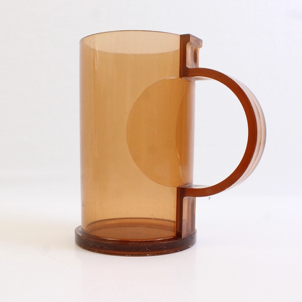 Lot Of 6 Dansk Designs Gunnar Cyren Amber Melamine Plastic Cups 5.5"