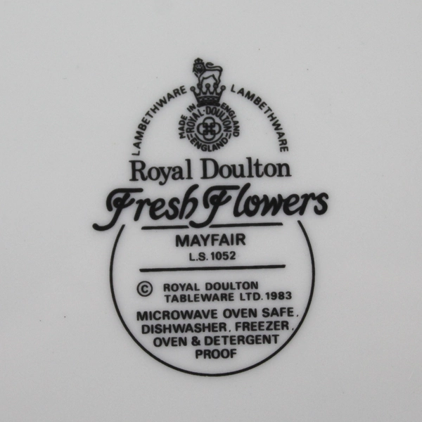 4 Royal Doulton Mayfair Lambethware Dinner Plates 10.25"