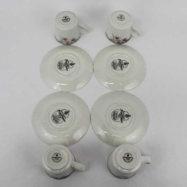 4 Sets of Royal Doulton Lambethware Mayfair Cups and Saucers 