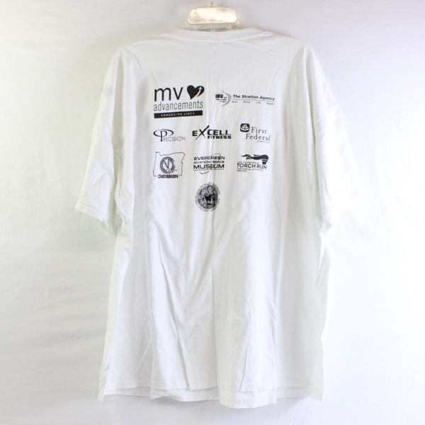 Oregon Special Olympics Law Enforcement Torch Run Plane Pull T-Shirt Adult 3XL