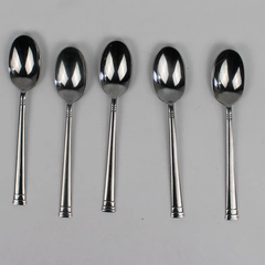 Lot Of 5 Oneida Silver Sunnybrook (Stainless) Flatware Soup Spoons 7.25" Long