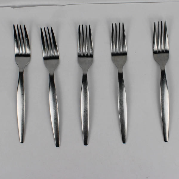 Lot Of 5 Oneida Silver Satin Teresa (Stainless) Flatware Dinner Forks 8.25" Long