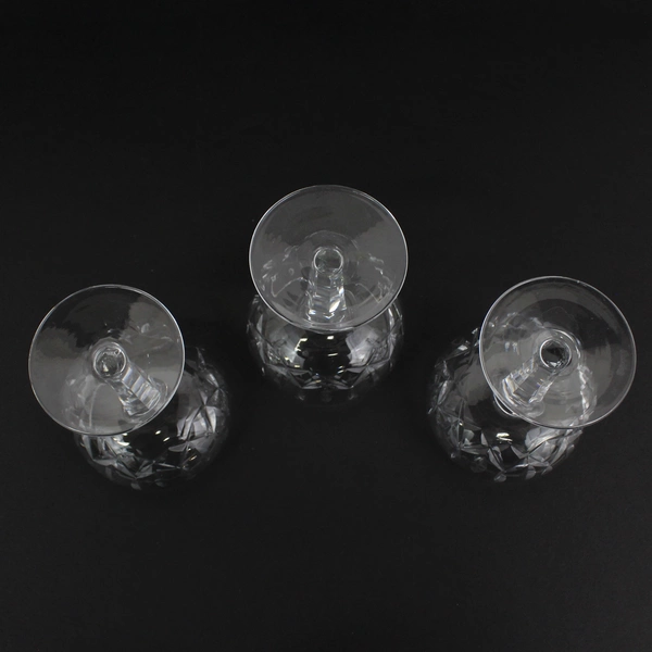 Set of 3 Vintage Waterford Crystal Kildare Champagne Coupe Sherbet Glasses 1970s