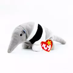 Ty Beanie Baby Ants 1998 Gray Anteater Plush Doll Toy With Tag