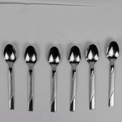 Set of 6 Cambridge Stainless Steel Teaspoons Maren-Tessa Pattern 6.75 Inches