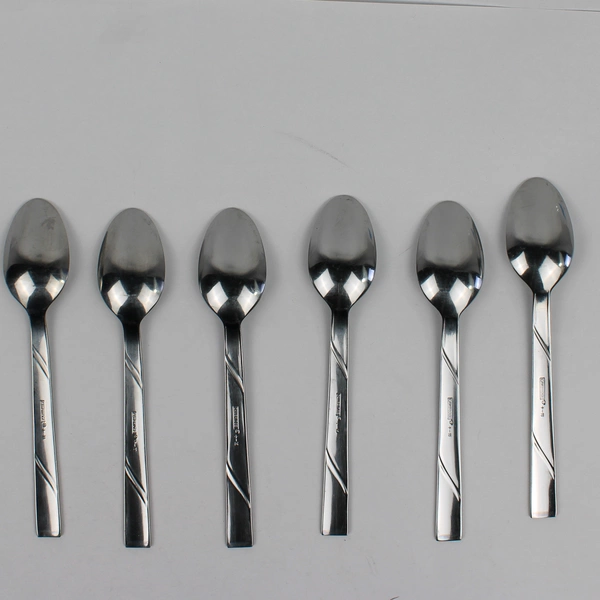 Set of 6 Cambridge Stainless Steel Teaspoons Maren-Tessa Pattern 6.75 Inches