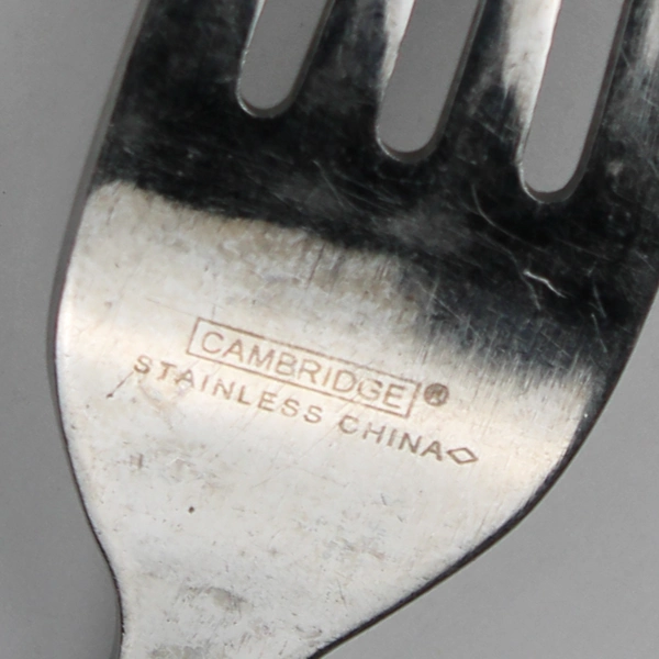 Set of 6 Cambridge Silver Grasmere-Sand Pattern Dinner Forks Stainless Rare