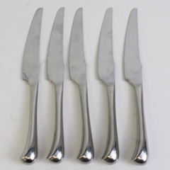 Lot Of 5 Towle Silver Holbrooke (Stainless, Satin) Flatware Dinner Knives 9.5"