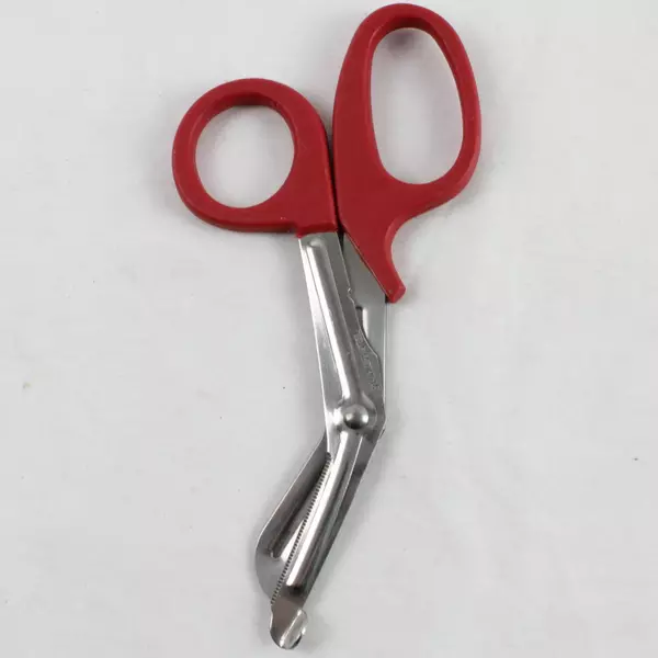 Red Stainless Steel Medical Safety Scissors Sharp Durable EMT First Aid Tool