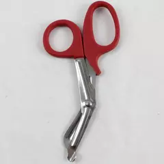 Red Stainless Steel Medical Safety Scissors Sharp Durable EMT First Aid Tool