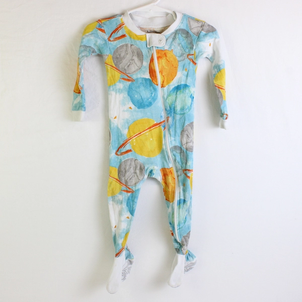 Burt's Bees Baby Multicolor Space-Themed One Piece Size 12M