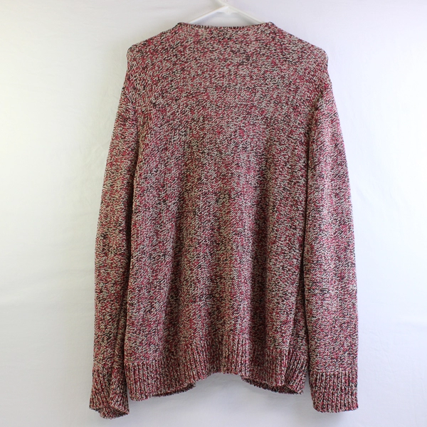 Jones New York Women's 2X Multicolor Crochet Button Up Cardigan