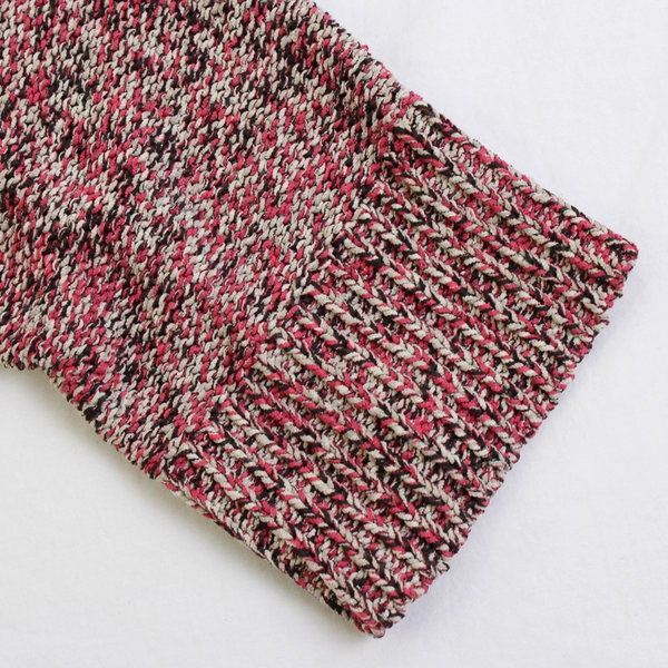 Jones New York Women's 2X Multicolor Crochet Button Up Cardigan