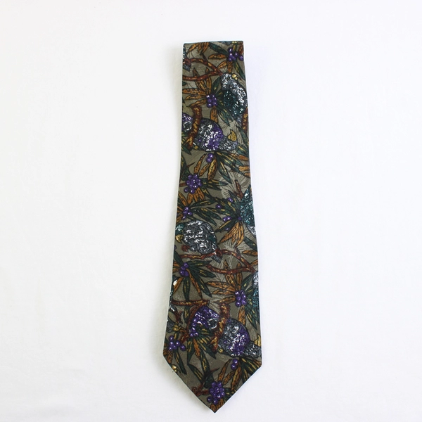 Windridge Mervyns Tropical Parrot Print Men's Necktie 59" Pre-Owned Good