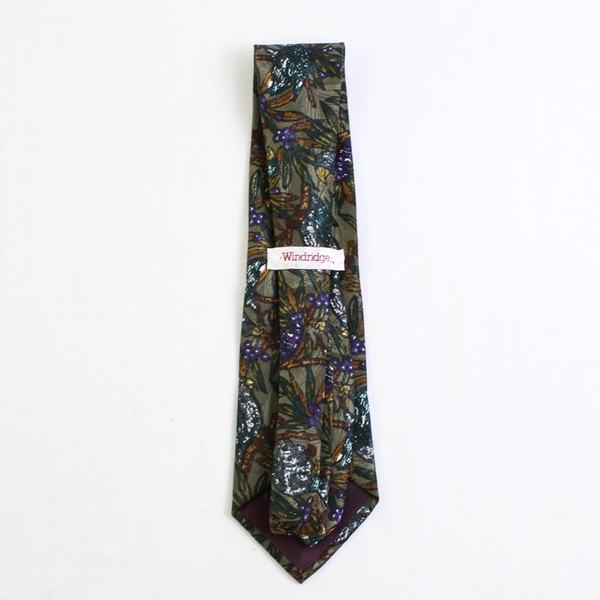 Windridge Mervyns Tropical Parrot Print Men's Necktie 59" Pre-Owned Good