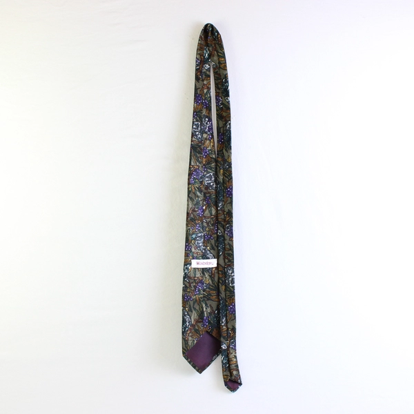 Windridge Mervyns Tropical Parrot Print Men's Necktie 59" Pre-Owned Good