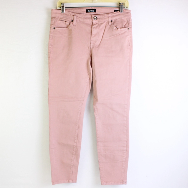 Buffalo David Bitton Aubrey Rose Pink Mid Rise Stretch Skinny Jeans Women's 8/29