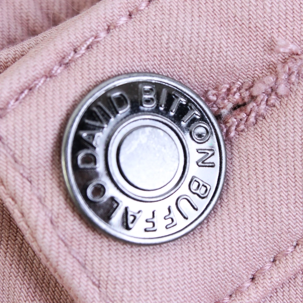 Buffalo David Bitton Aubrey Rose Pink Mid Rise Stretch Skinny Jeans Women's 8/29