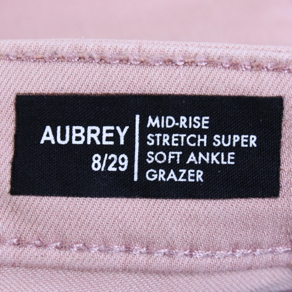 Buffalo David Bitton Aubrey Rose Pink Mid Rise Stretch Skinny Jeans Women's 8/29